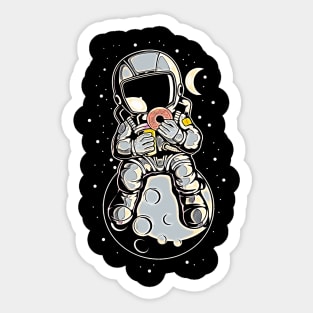 Astronaut Donuts • Funny And Cool Sci-Fi Cartoon Drawing Design Great For Anyone That Loves Astronomy Art Sticker